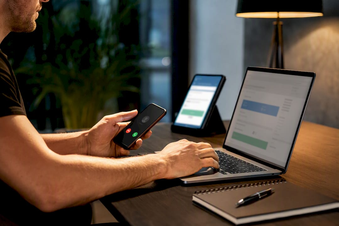 Live answering and text-back response flow