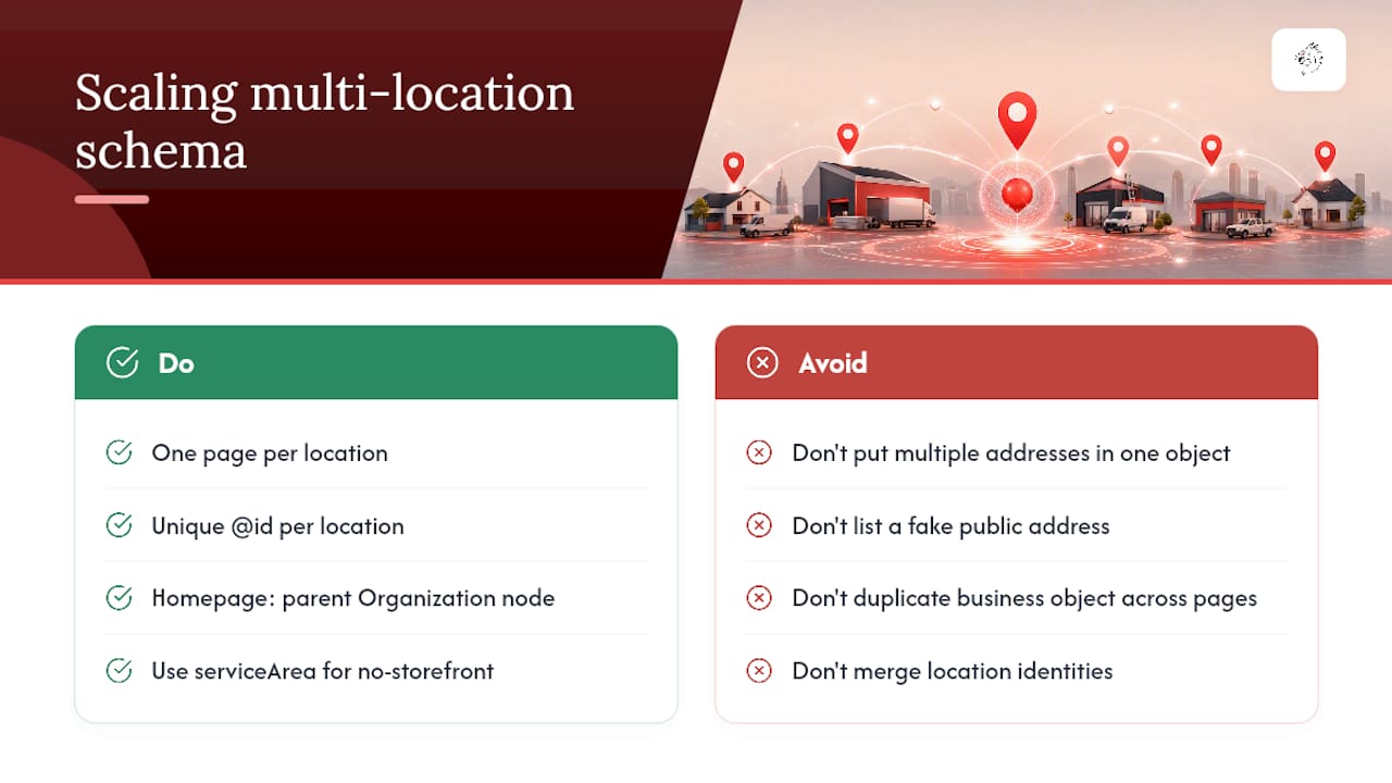 Multi-Location and Service-Area Patterns That Scale — overview diagram