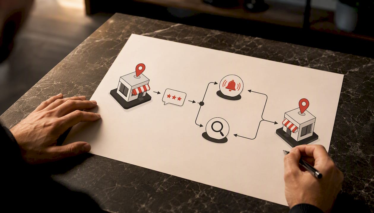 Illustration of review monitoring and alerts