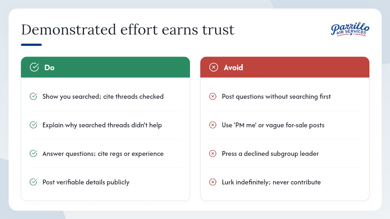 What moderators and senior members actually reward — overview diagram