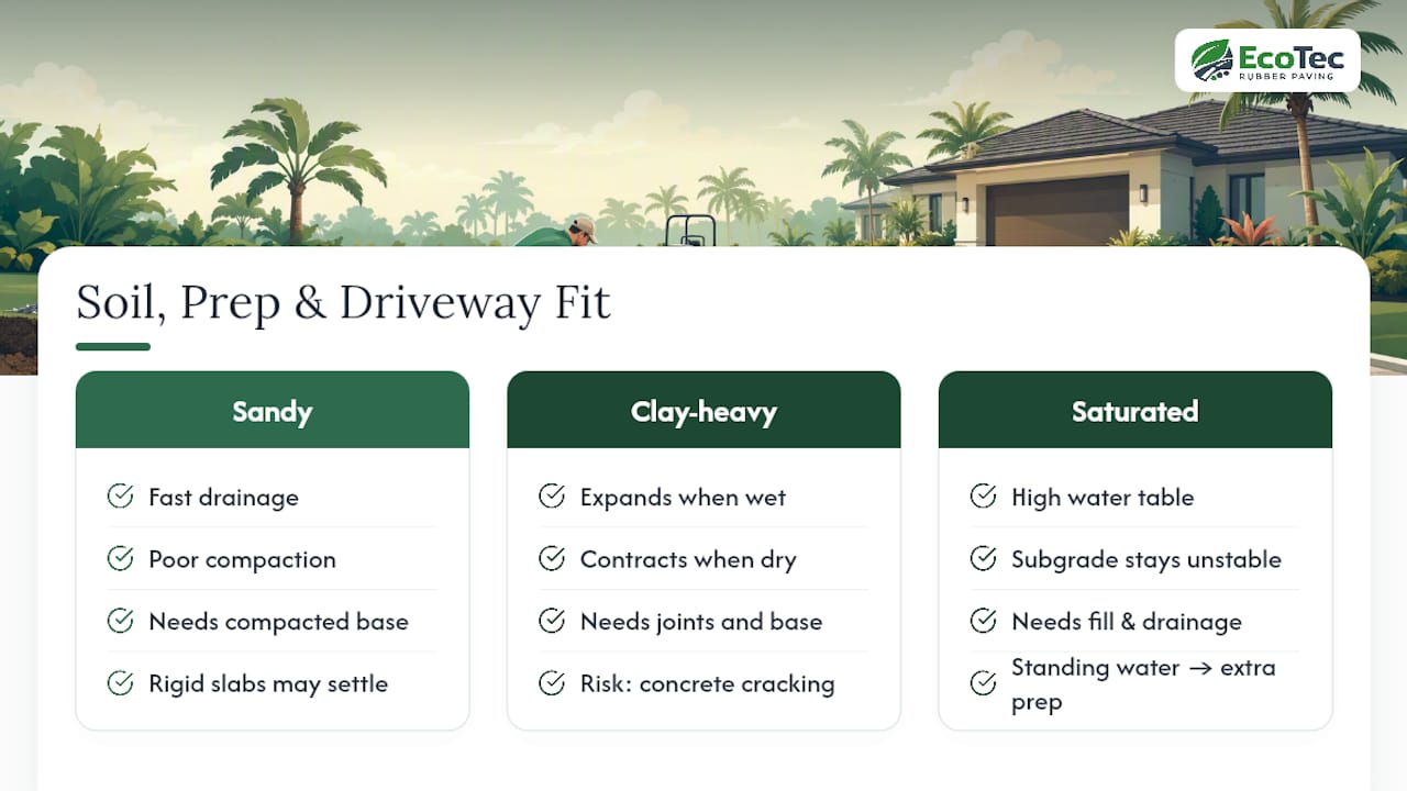 Florida soil types and driveway preparation