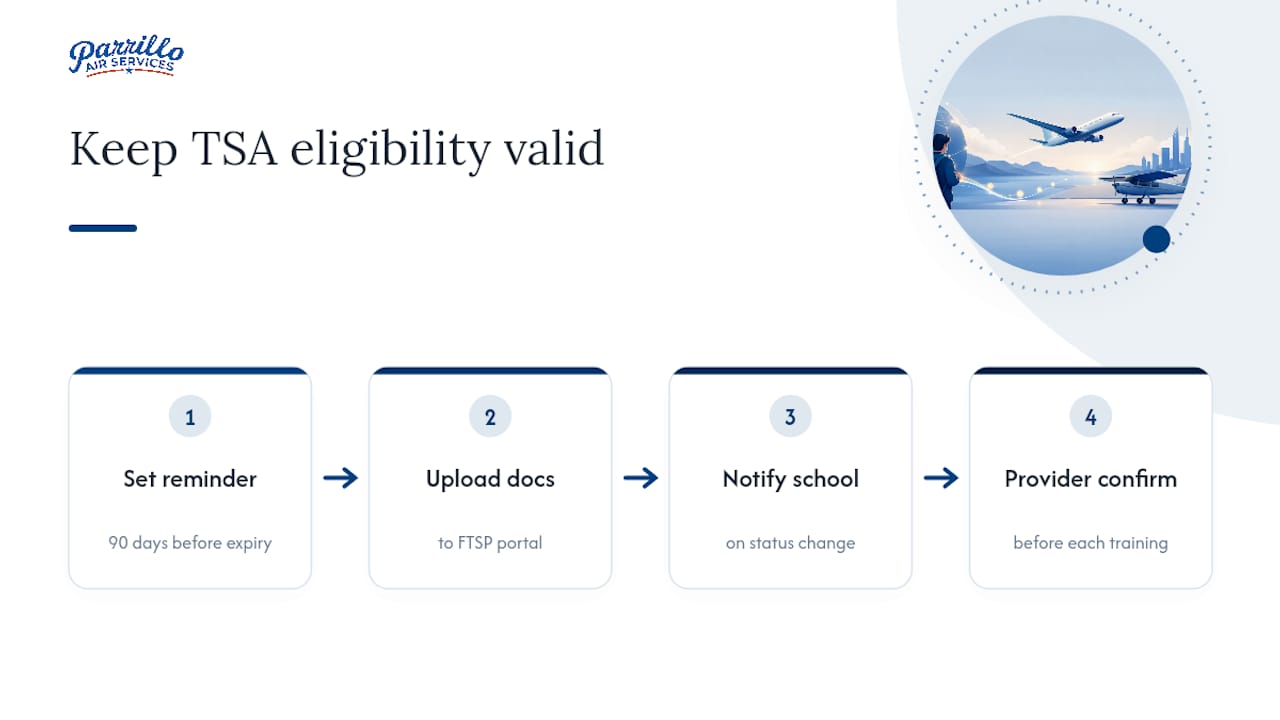 Steps for maintaining FTSP eligibility