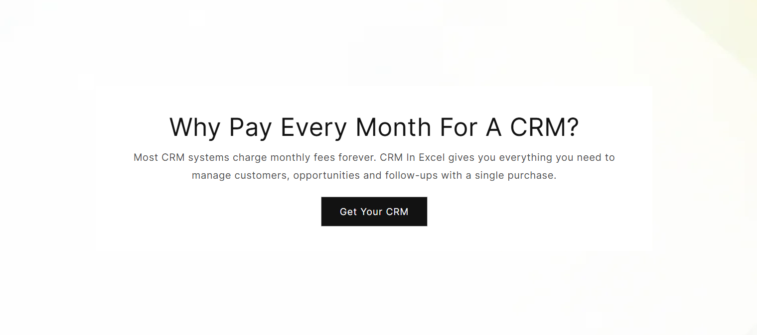 CRM w Excelu – Crminexcel