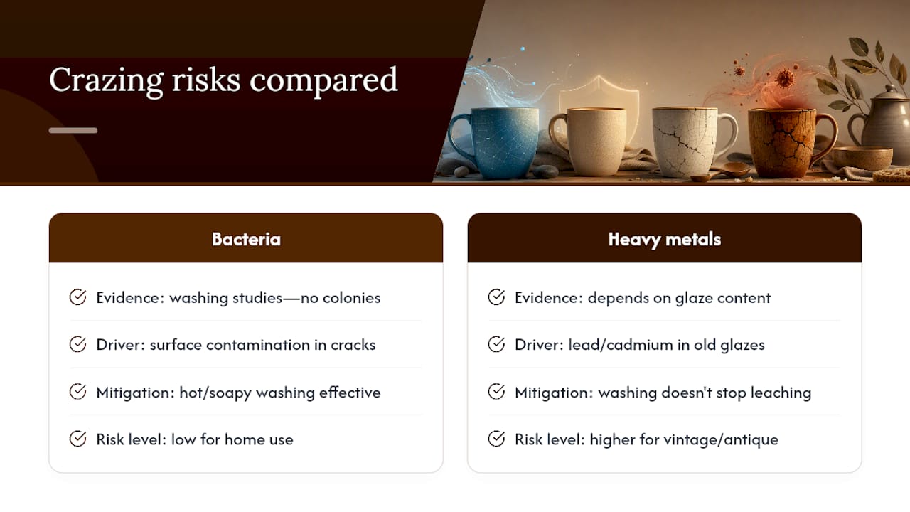 What the Evidence Says About Bacteria, Leaching, and Real Risk — overview diagram