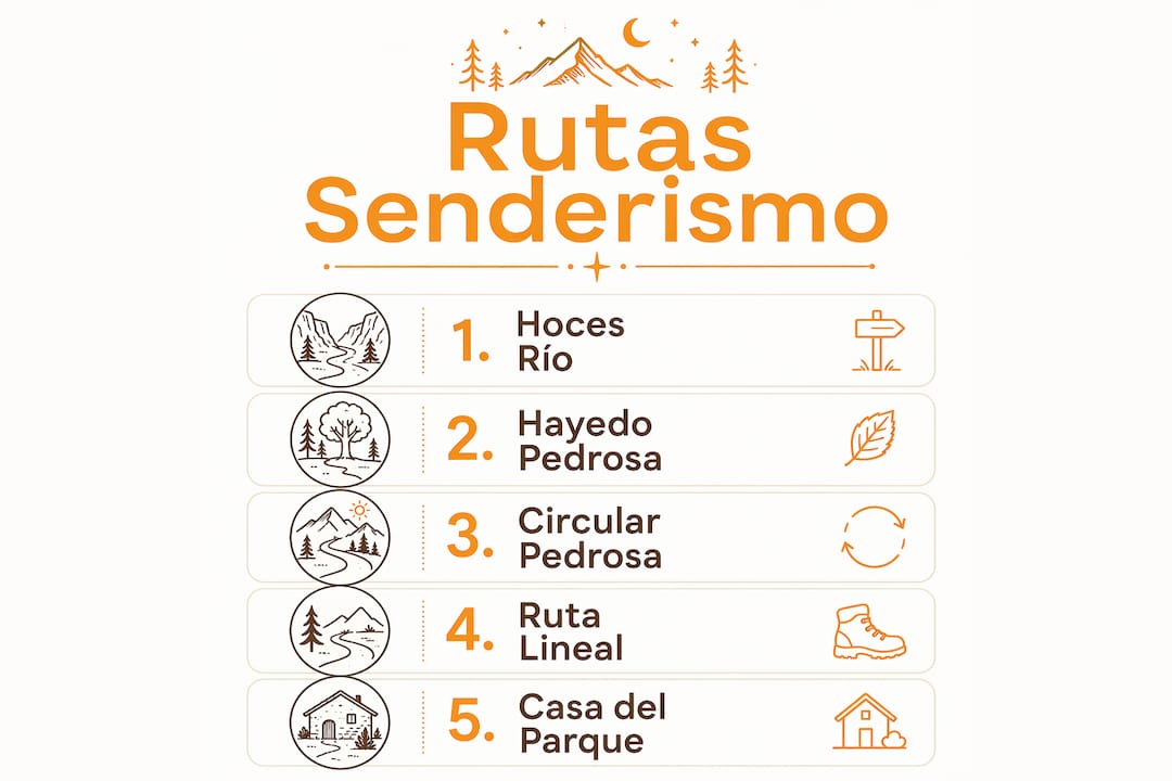 Descubre las rutas de senderismo imprescindibles en Riaza con esta infografía