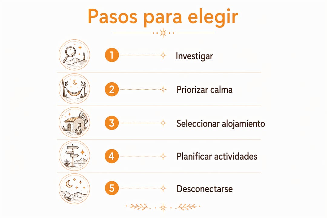 Guía visual para descubrir cómo apostar por el slow travel en España paso a paso