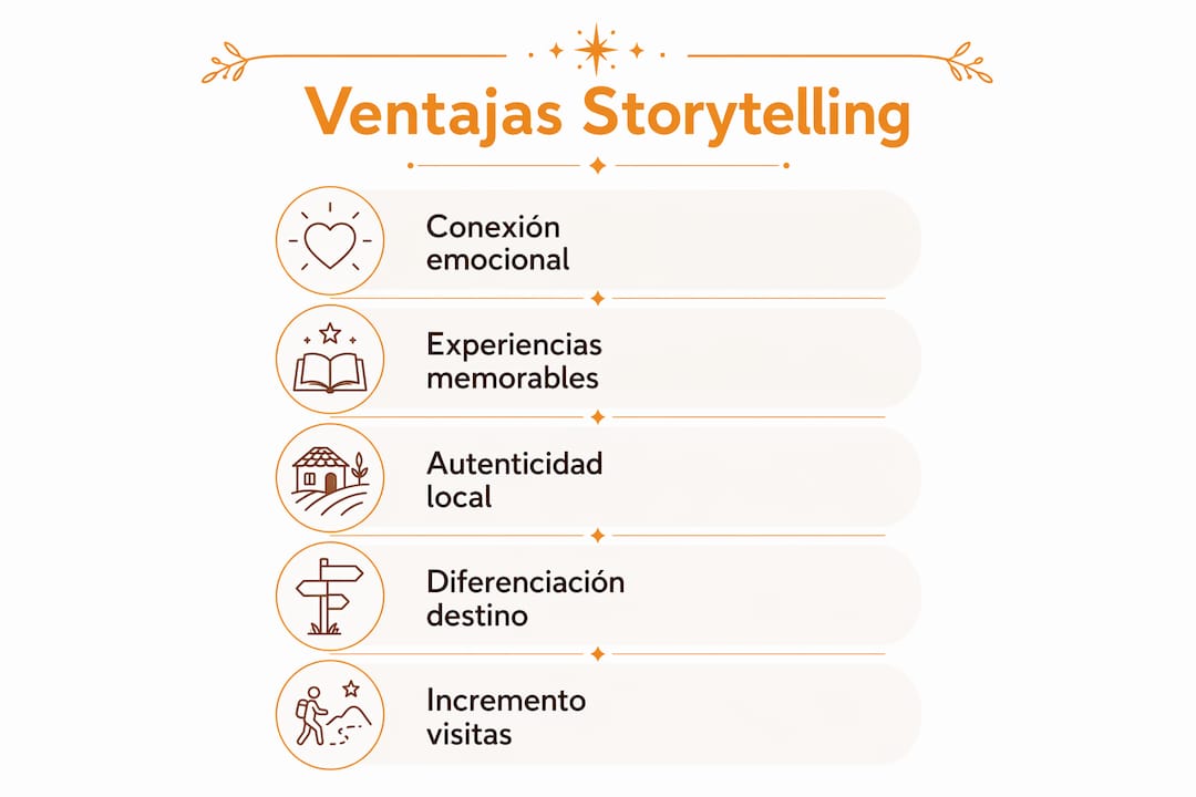 Infografía: los beneficios de contar historias en el turismo rural
