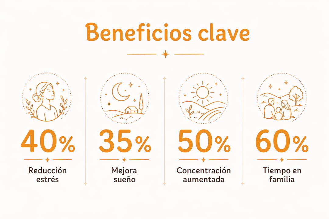 Infografía sobre las principales ventajas de disfrutar unas vacaciones en el campo