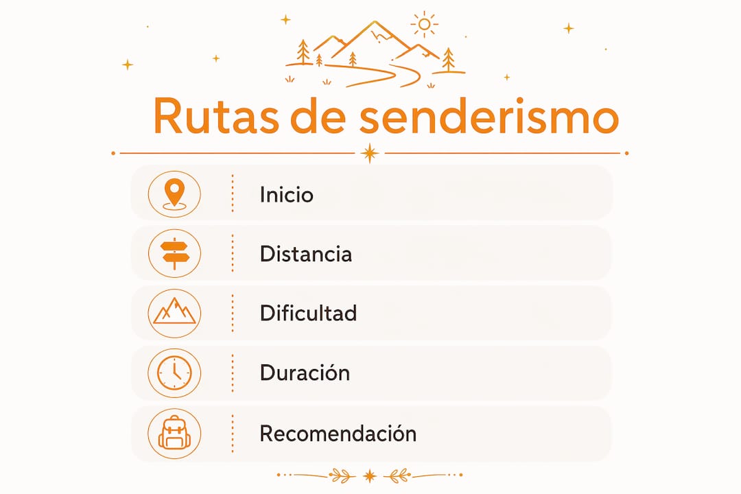 Guía visual de las principales rutas de senderismo en Riaza