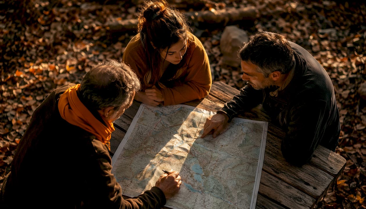 El equipo se reúne para diseñar estrategias de manejo y conservación en la reserva natural.