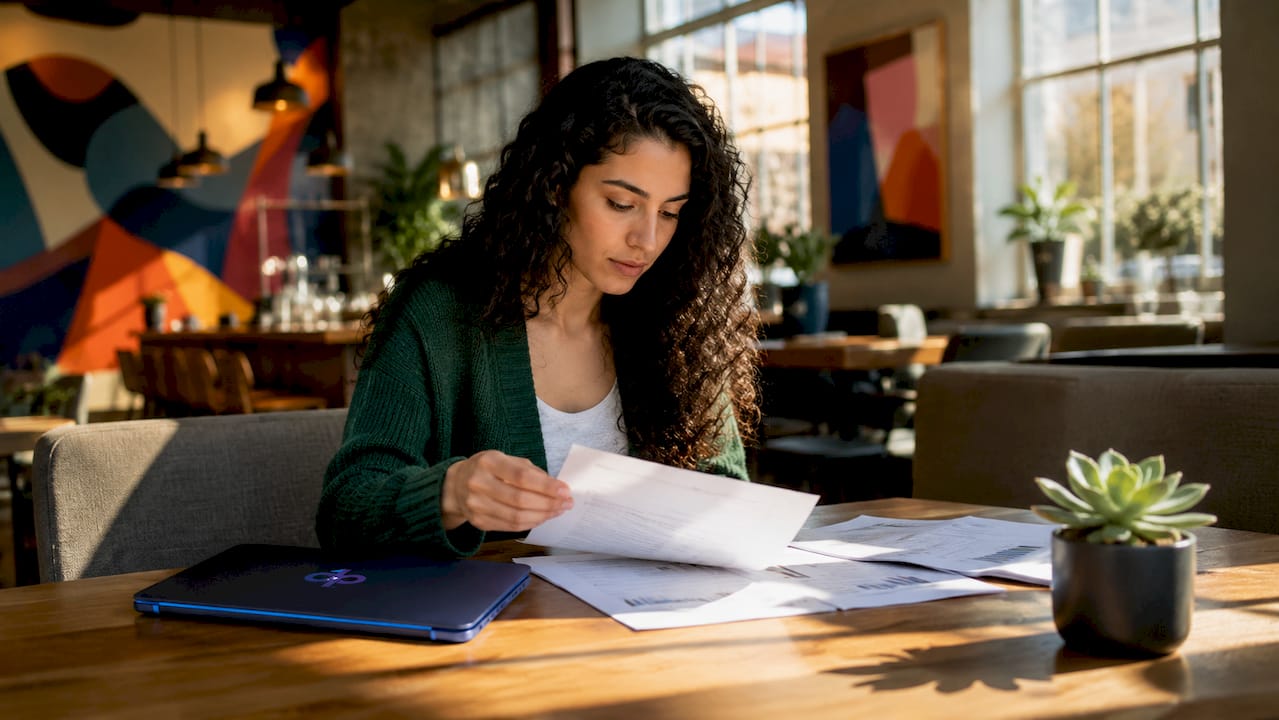Data scientist working on AI document extraction