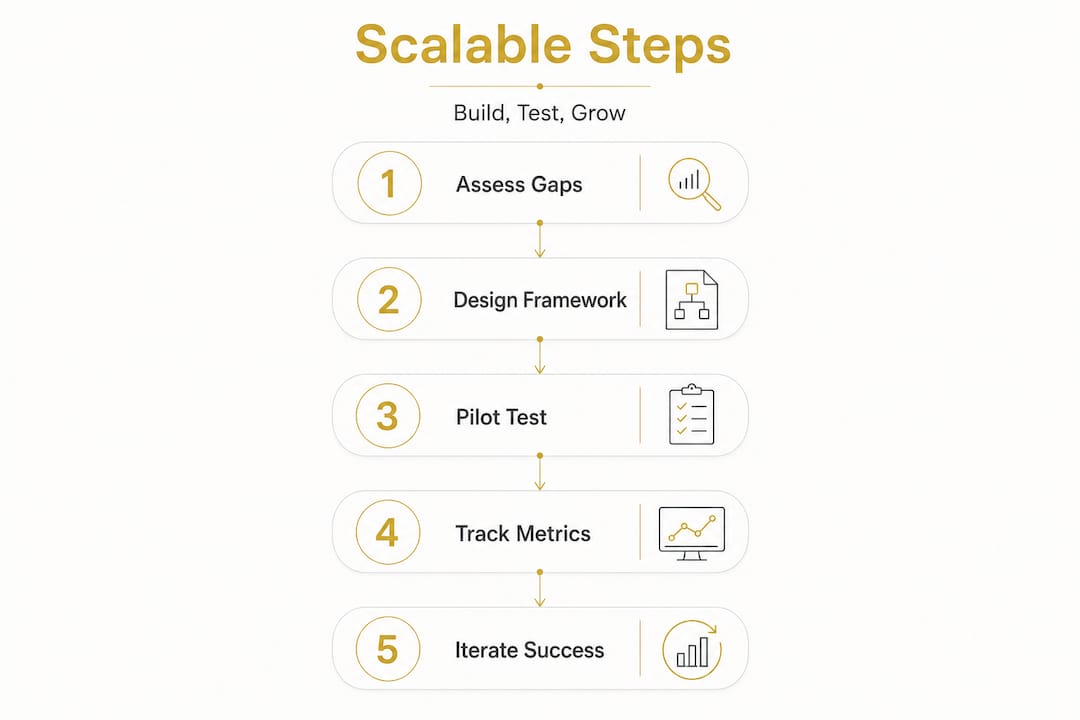 Infographic showing process for scalable infrastructure