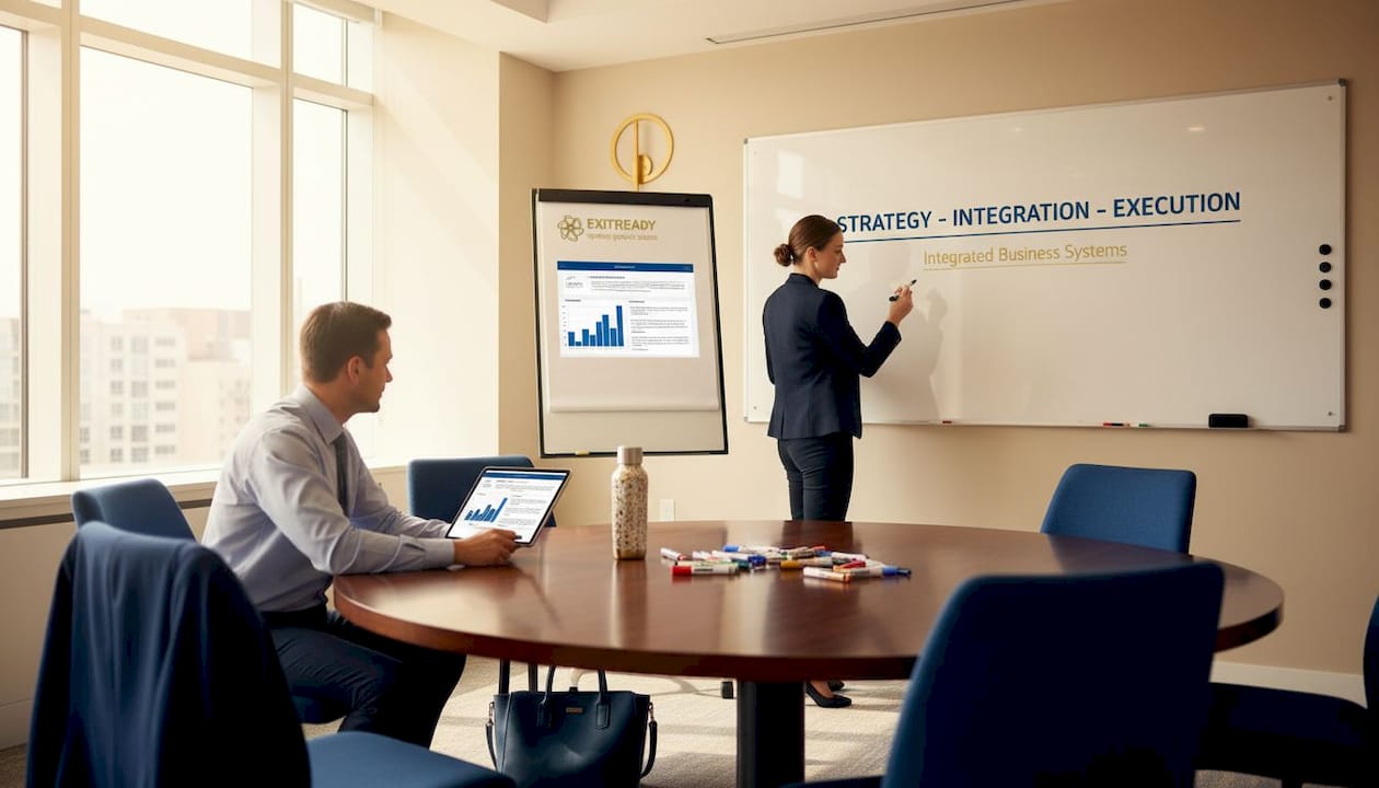 Team collaborates on business system mapping