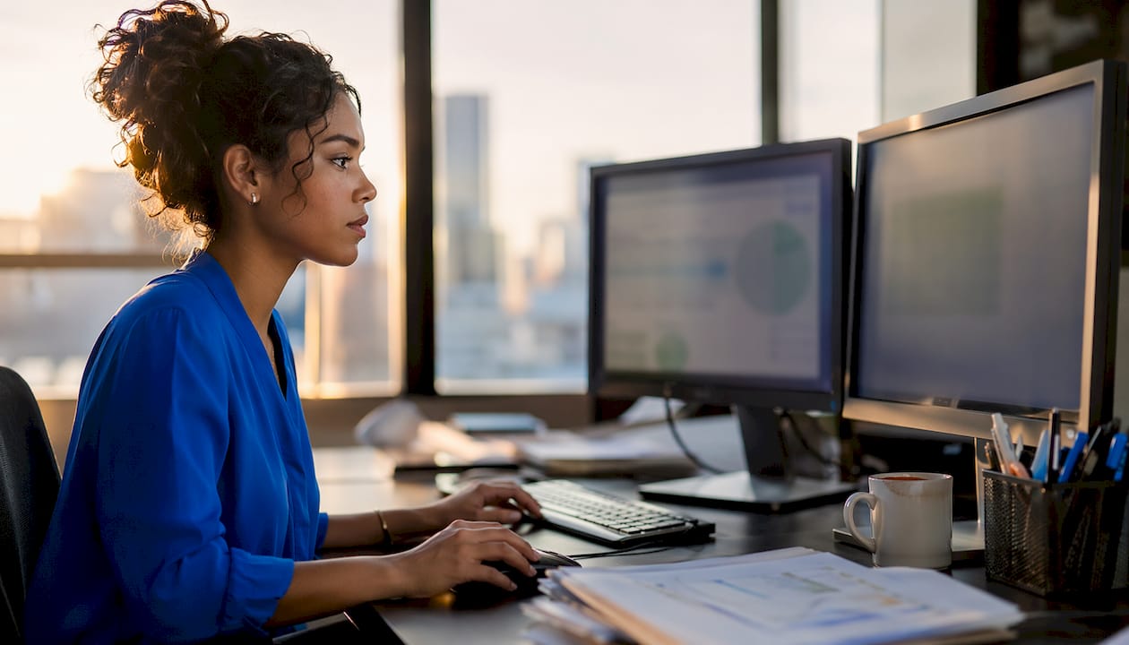Collections specialist using automation software