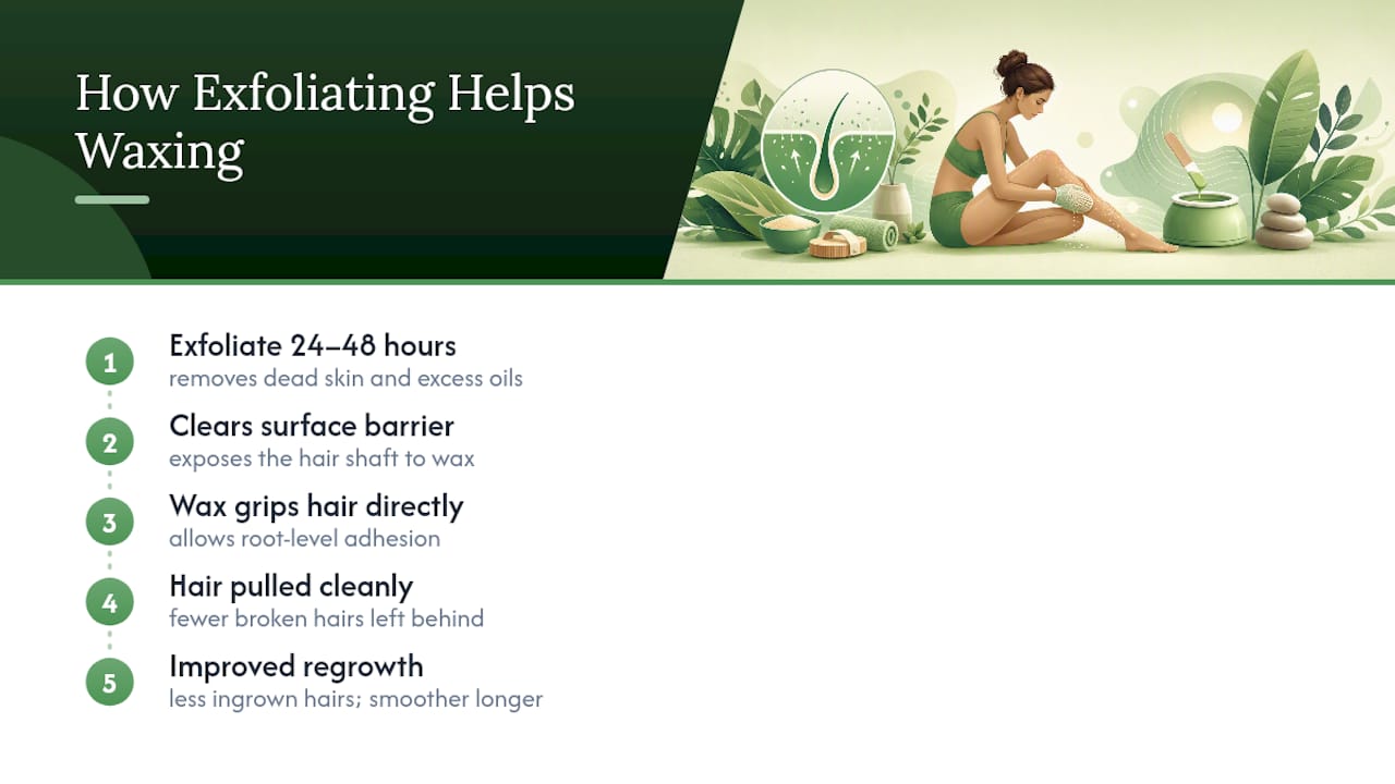 Why Exfoliate Before Waxing? The Real Benefits — overview diagram