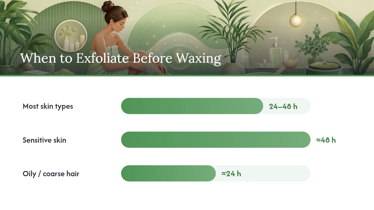 When Should You Exfoliate Before Waxing? — overview diagram