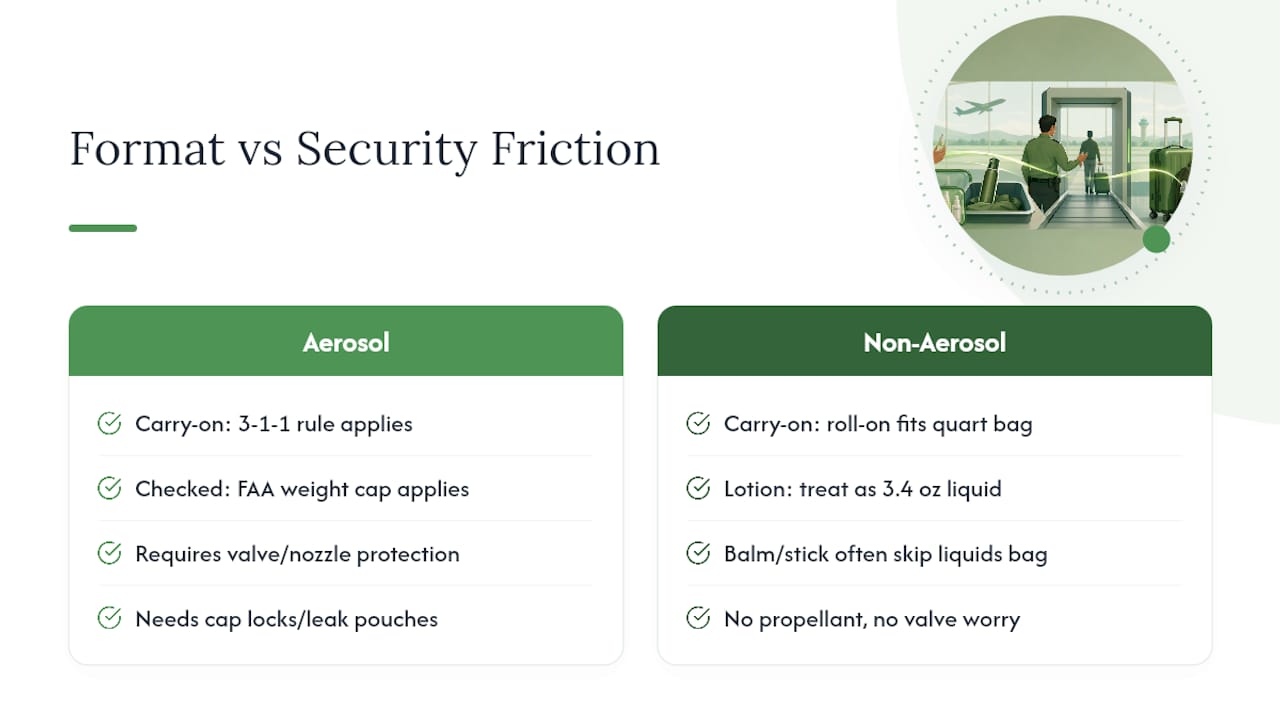 Non-Aerosol Repellents: The Easiest Way Through Security — overview diagram