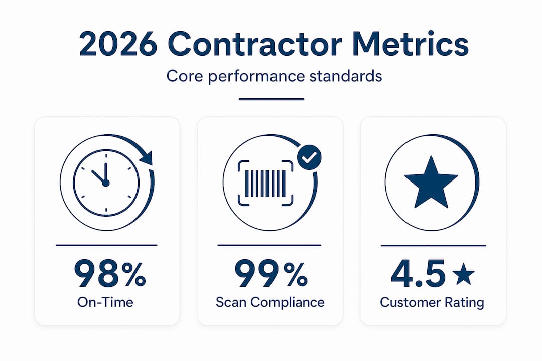 Infographic of 2026 contractor performance standards