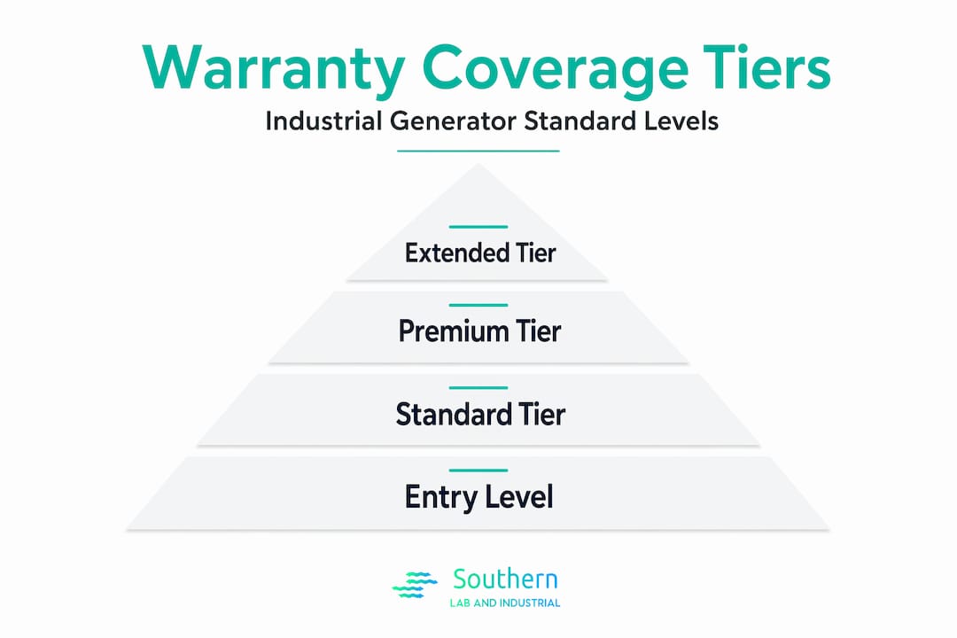 Industrial generator warranty coverage tier hierarchy