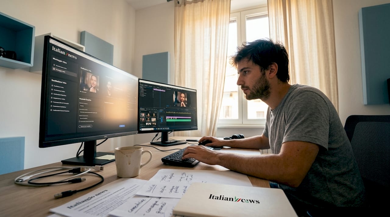 Montatore video specializzato nella realizzazione di clip deepfake