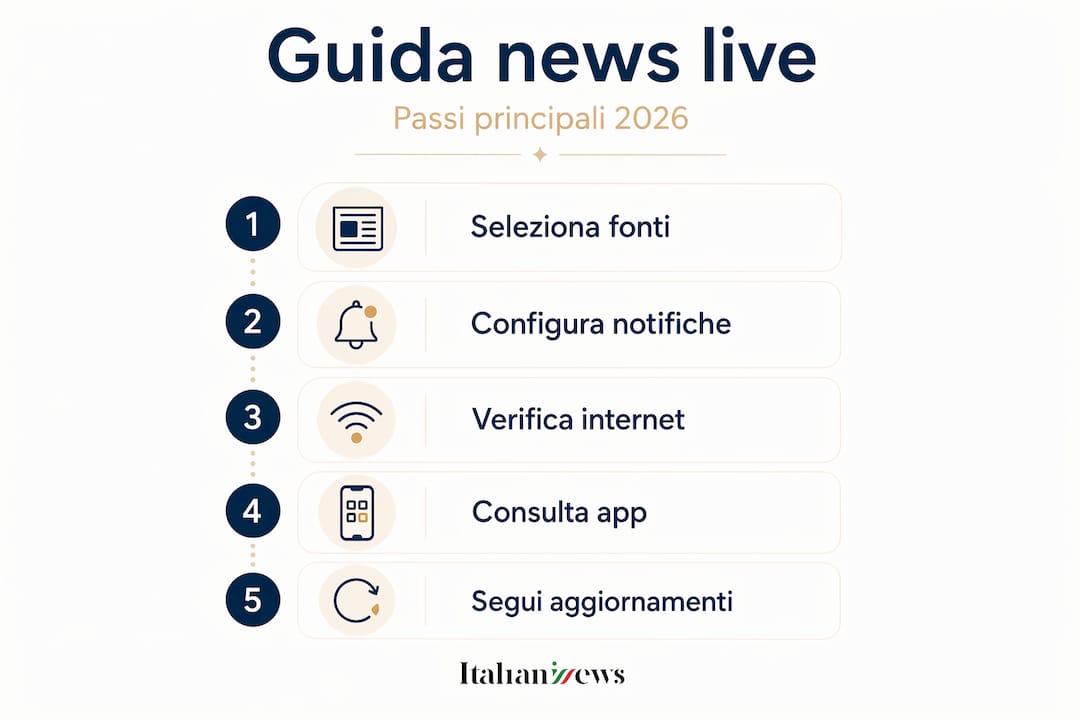 Infografica: guida pratica per seguire le notizie in tempo reale