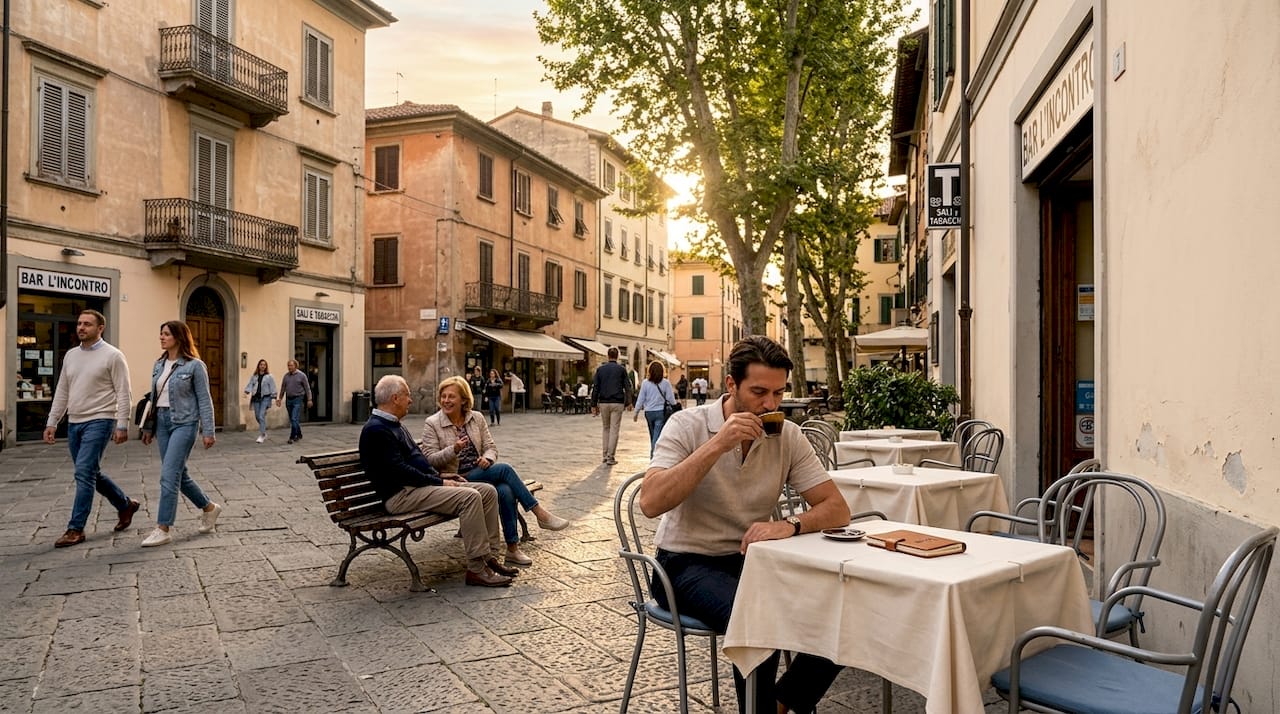 La piazza è da sempre il cuore pulsante delle città italiane: qui le persone si incontrano, chiacchierano, si scambiano opinioni e vivono momenti di socialità spontanea. Tra una passeggiata e un caffè all’aperto, la piazza diventa un punto di riferimento dove si intrecciano relazioni, si organizzano eventi e si respira la vera atmosfera cittadina.