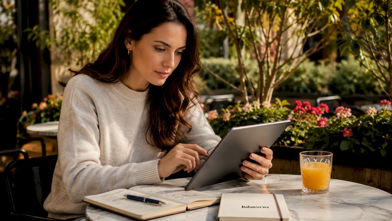 Bitcoin prezzo oggi: guida all'analisi e agli investimenti 1 Mani femminili che consultano dati sul Bitcoin tramite tablet