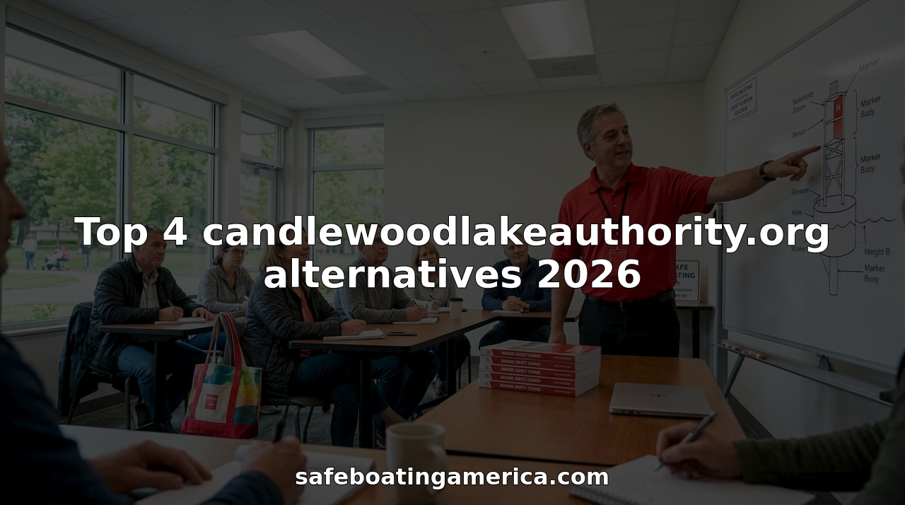 Boating license class with instructor and adults