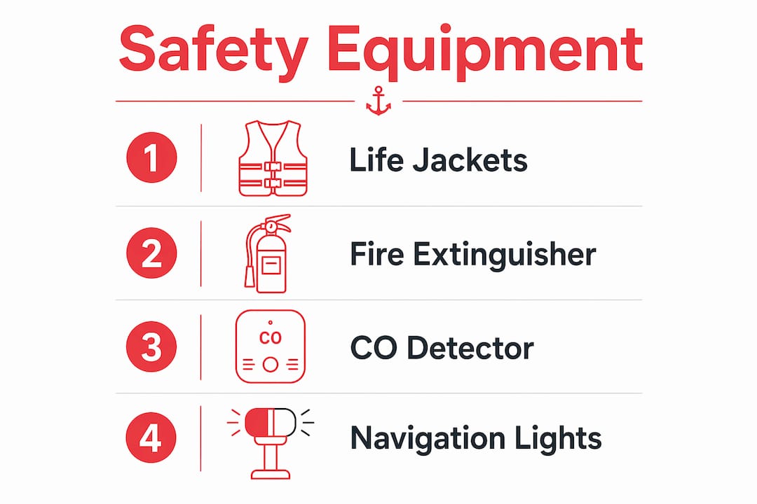 Infographic on Minnesota boating safety steps
