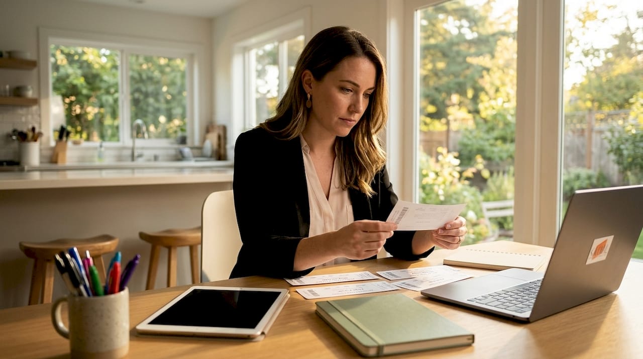 Event planner reviewing custom parking tickets
