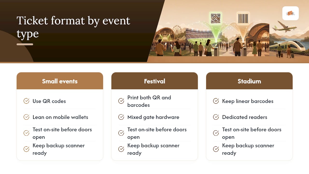 A Practical Recommendation by Event Type — overview diagram