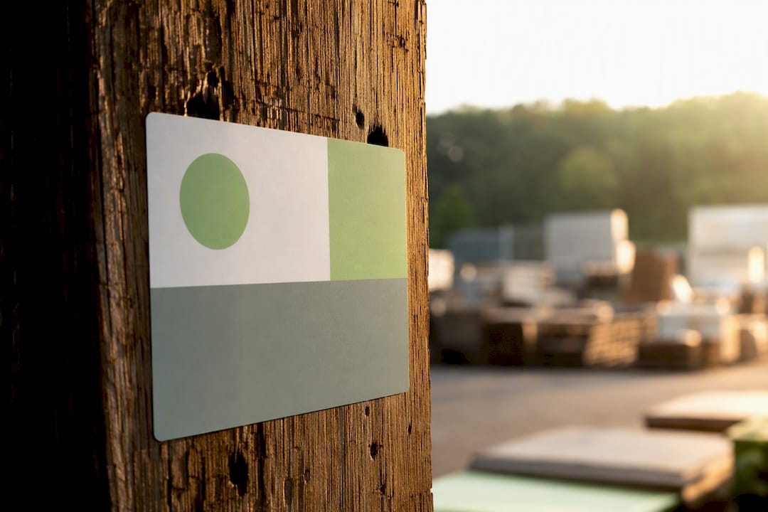 Durable thermal transfer printed labels on outdoor sign