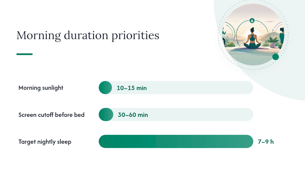 Why Morning Sunlight Matters As Much As What You Eat — overview diagram