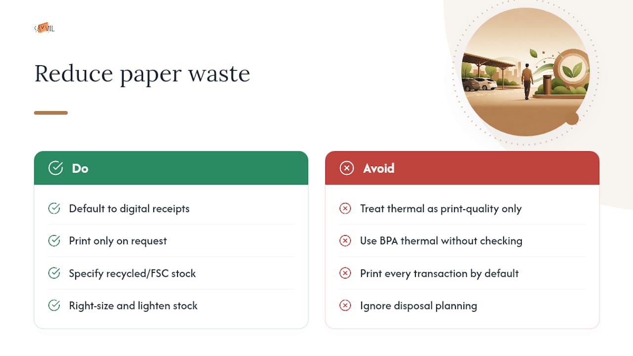 How Can Parking Receipt Design Reduce Paper Waste? — overview diagram