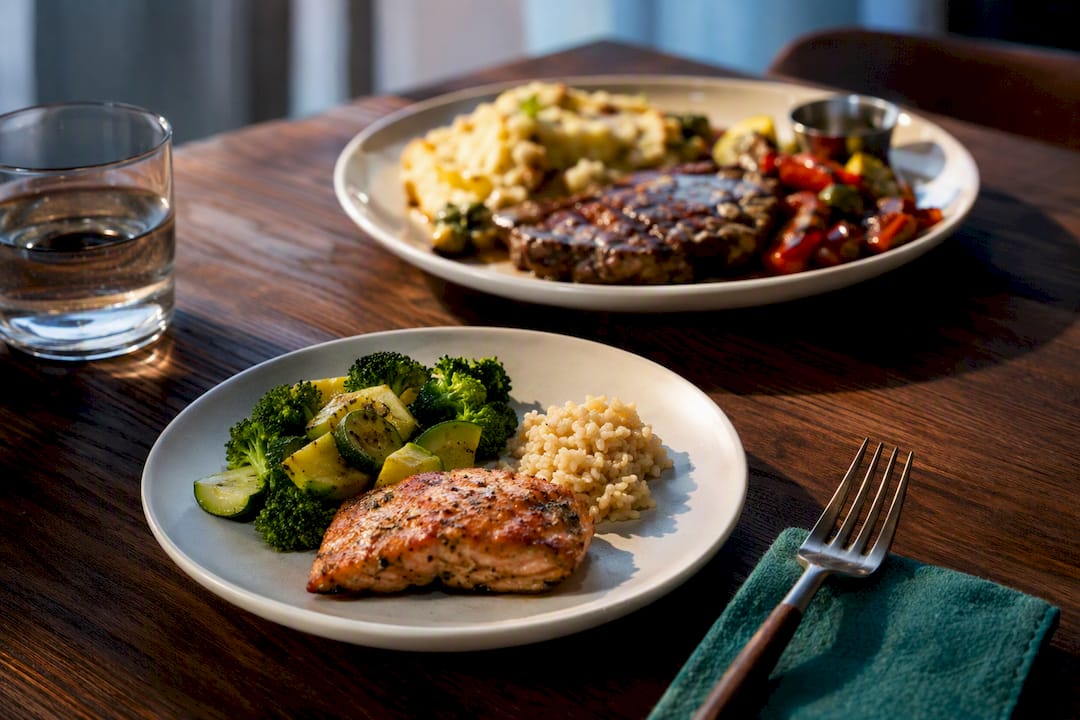 Home and restaurant portion sizes compared