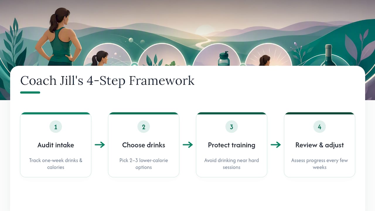 Four-step alcohol weight loss framework