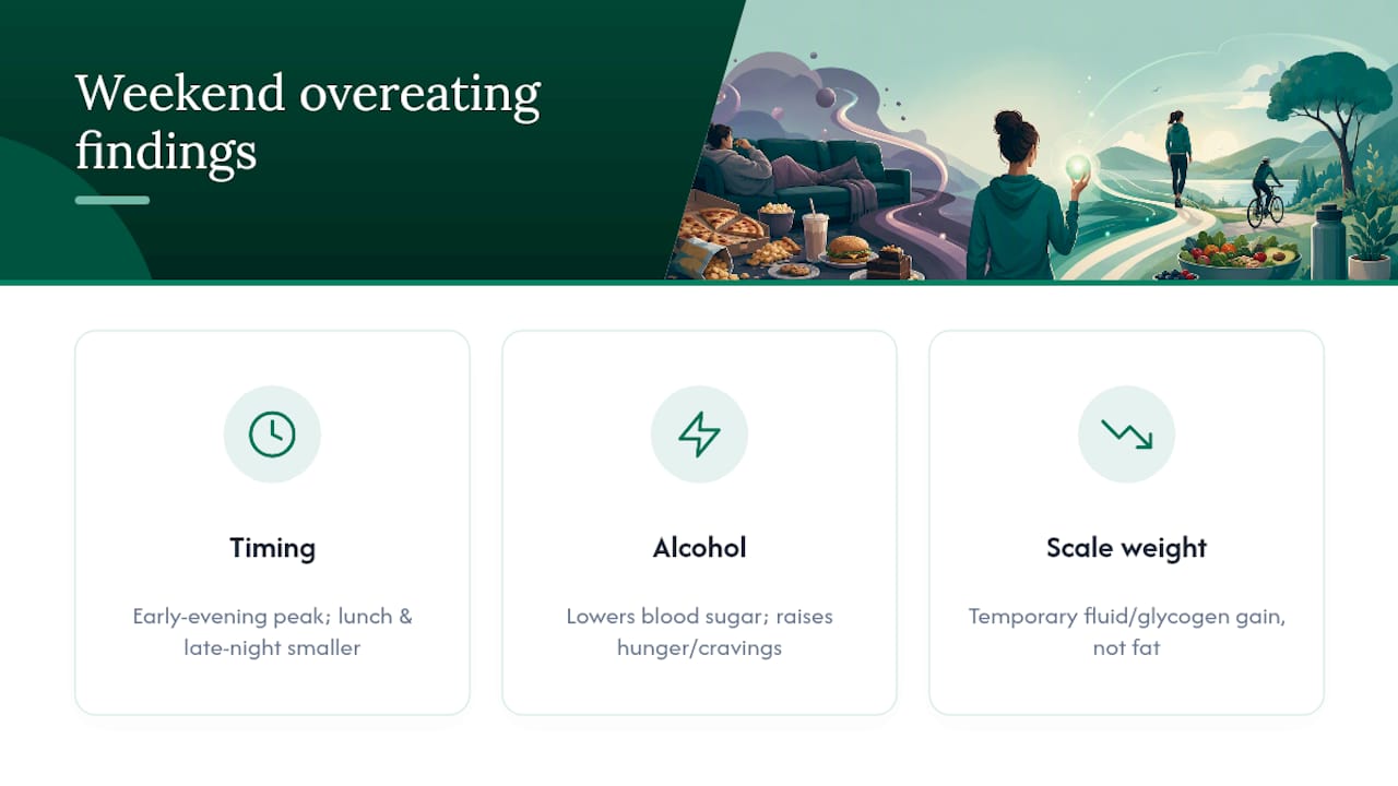 What Research Says About Timing, Alcohol, and One Bad Weekend — overview diagram