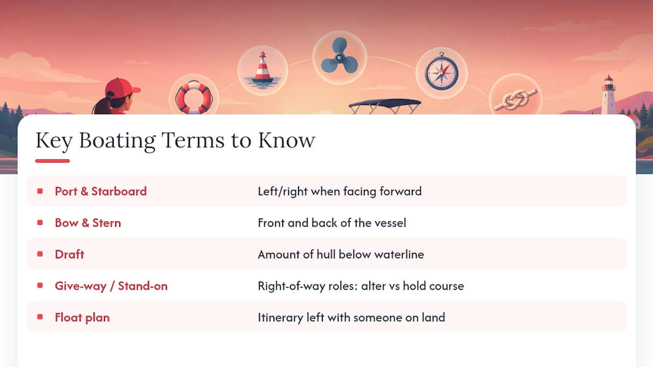 What Boating Terms Should You Know Before Test Day? — overview diagram