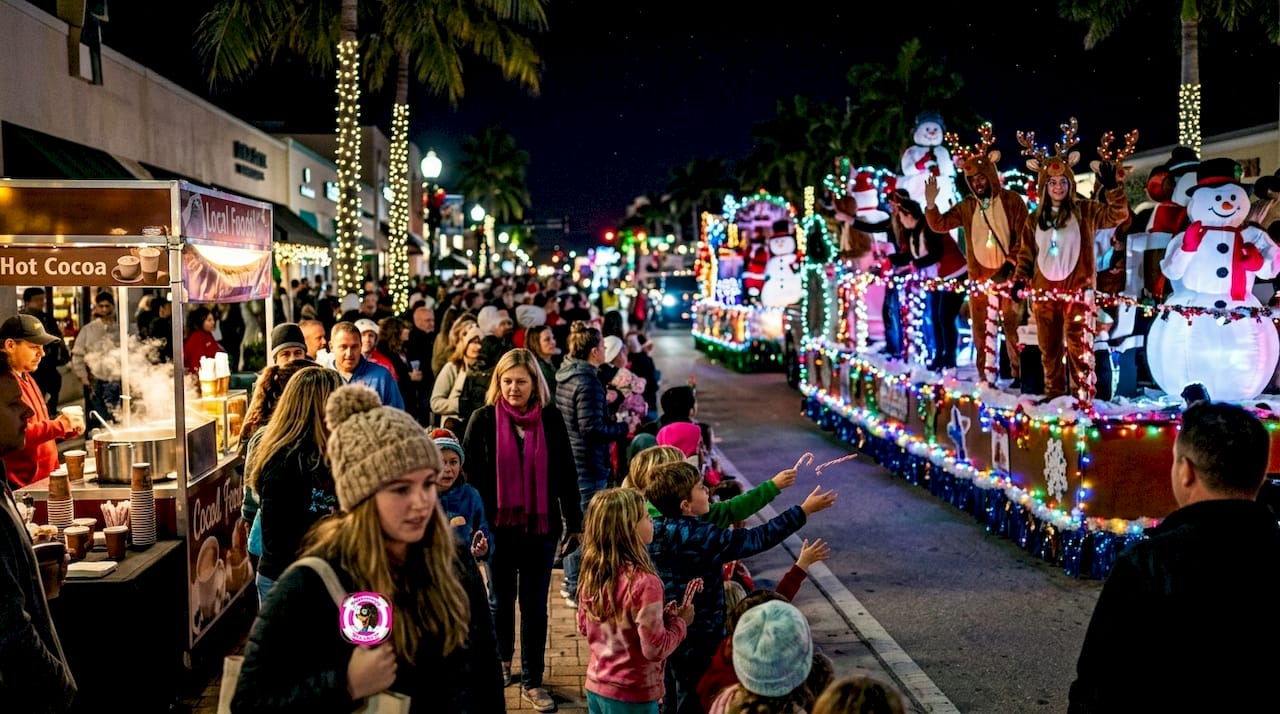 Holiday Street Parade along Federal Highway in Boca Raton