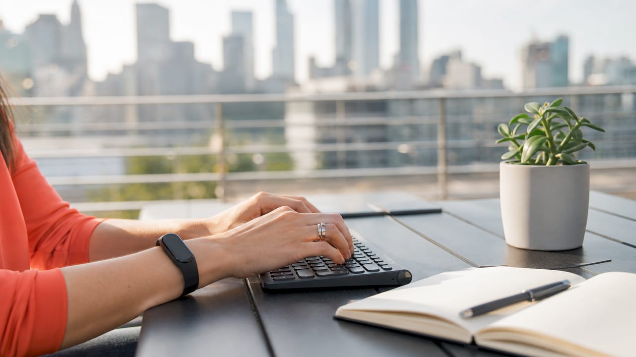 Typing on keyboard for email automation