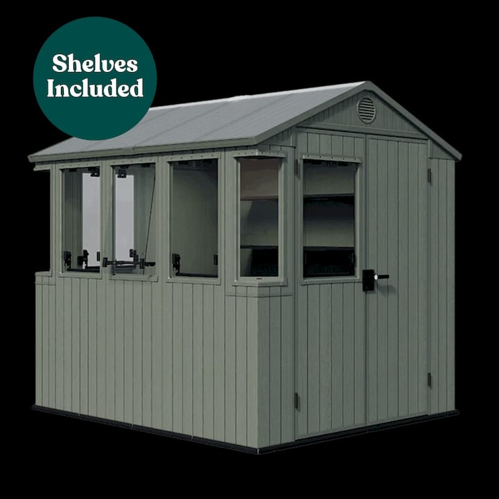 Keter Potting 6x8 Shed - Green (1.9 x 2.4m)