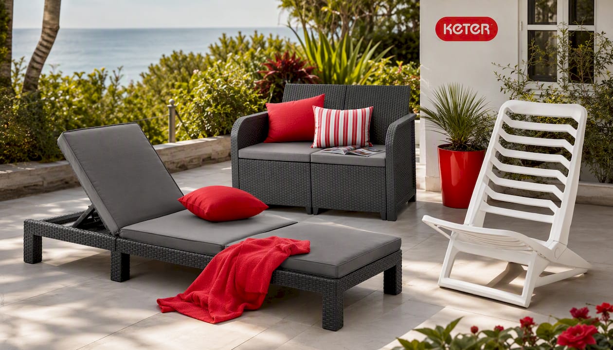 Keter Daytona Outdoor Sun Lounger