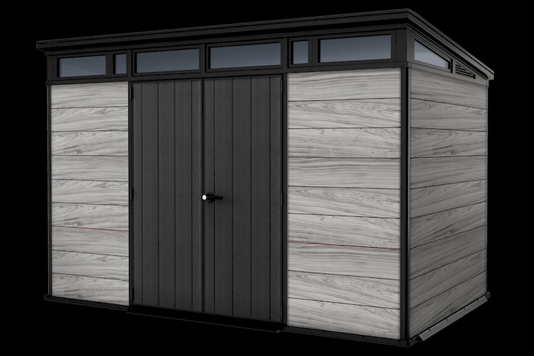 Keter Signature Pent 11x7 Shed - Stormgrey Look (3.4 x 2.2m)