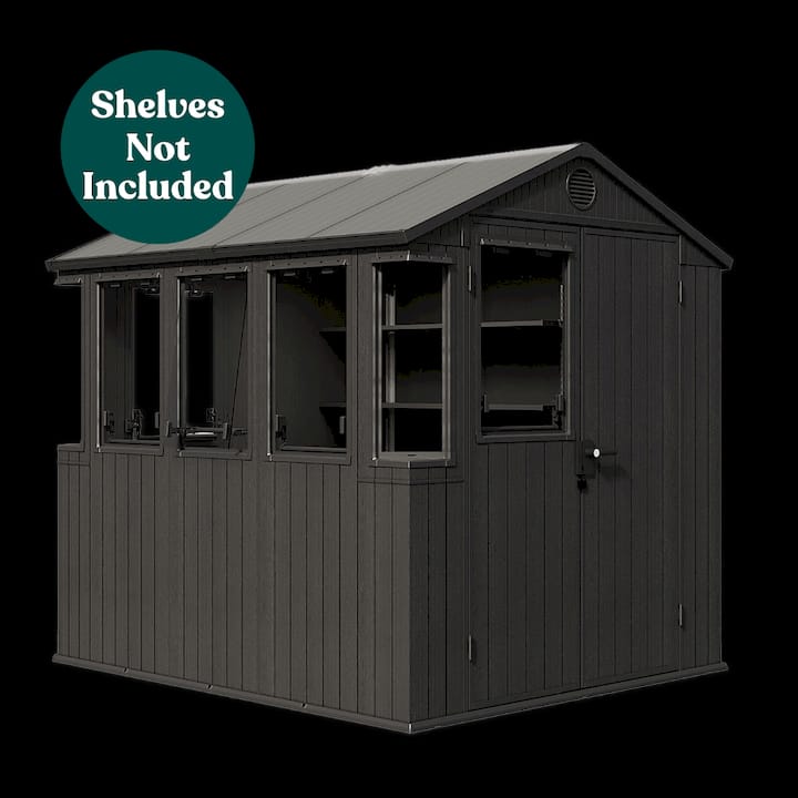 Keter Potting 6x8 Shed - Dark Grey (1.9 x 2.4m)