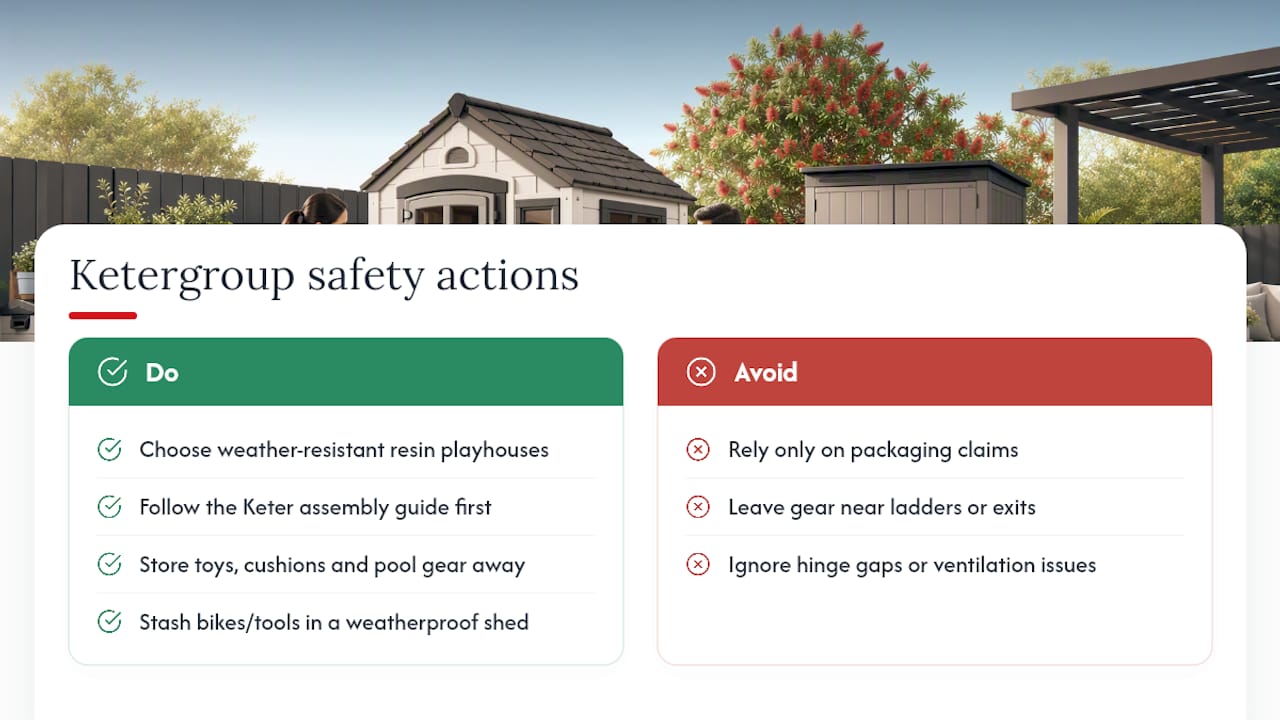 How does Ketergroup support a safer backyard play area? — overview diagram