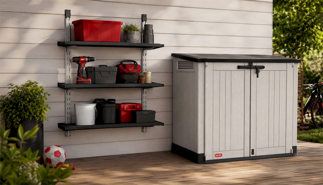PRE ORDER: AUG. - Keter Storage Shed Shelf Kit