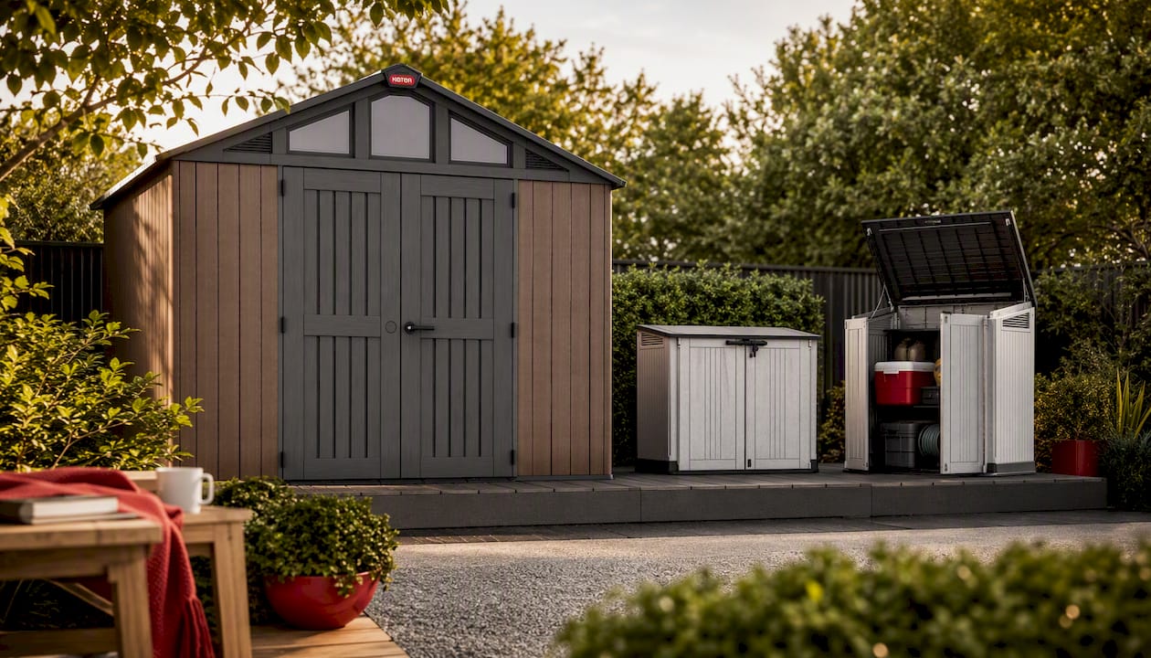 Keter Stronghold Shed 10 x 8 - Brown (3 x 2.4m)