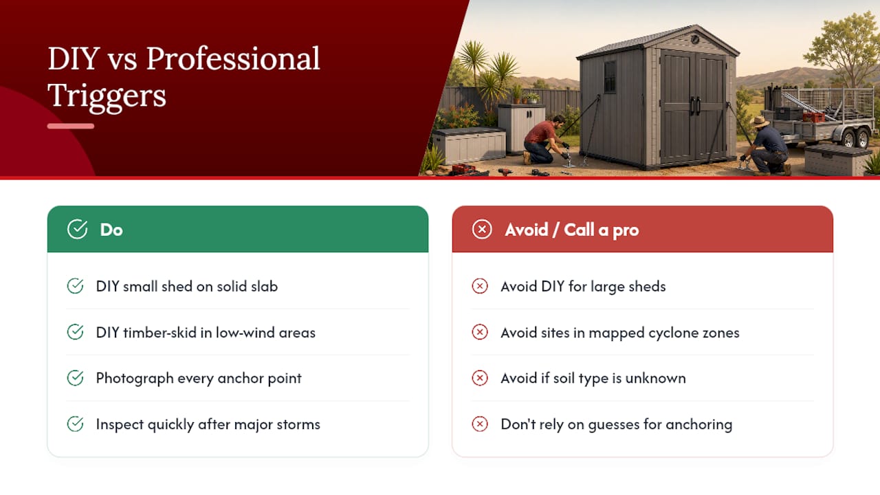 When should you DIY this and when should you call a professional? — overview diagram