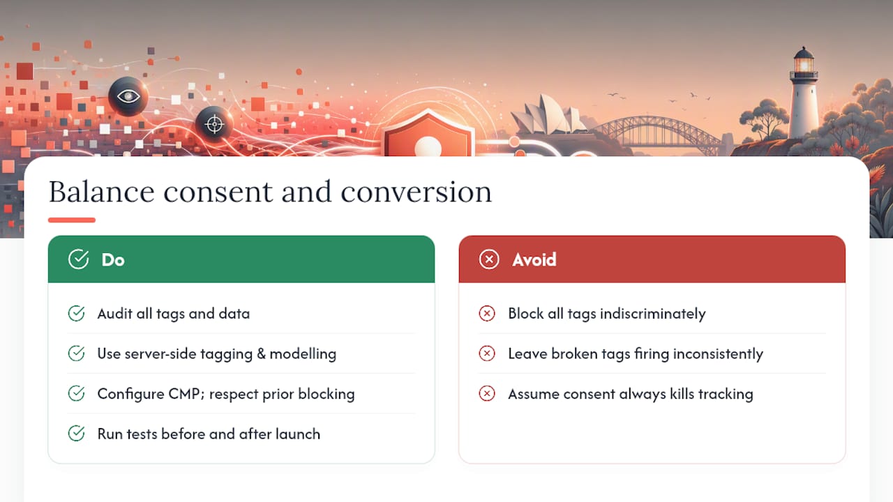 Agency perspective: privacy compliance and conversion aren't actually opposed — overview diagram