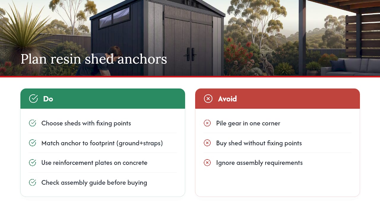 Ready to plan your resin shed setup? — overview diagram